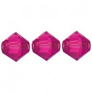 Preciosa MC Bicone 3mm kralen Fuchsia 70350